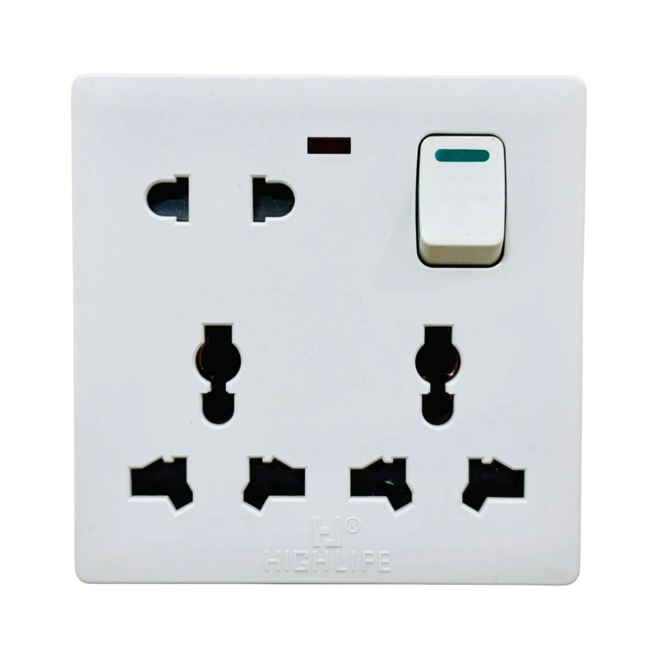 HIGHLIFE 8 PIN DOUBLE UNIVERSAL SOCKET WITH SWITCH
