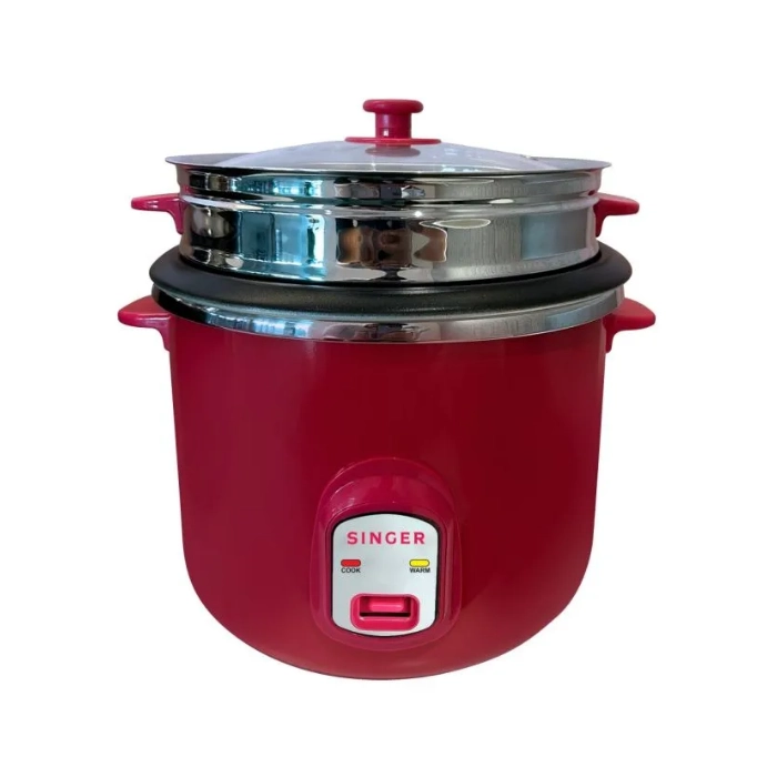 SINGER RICE COOKER 2.8L-SRCDB2800DELUX-PINK (DOUBLE POT)