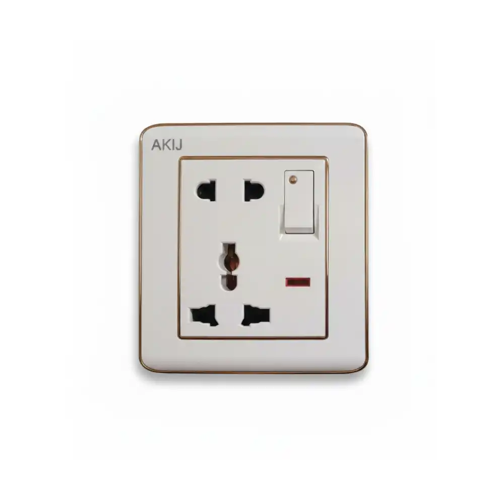 AKIJ DELIGHT COMBINATION SOCKET WITH SWITCH 13A