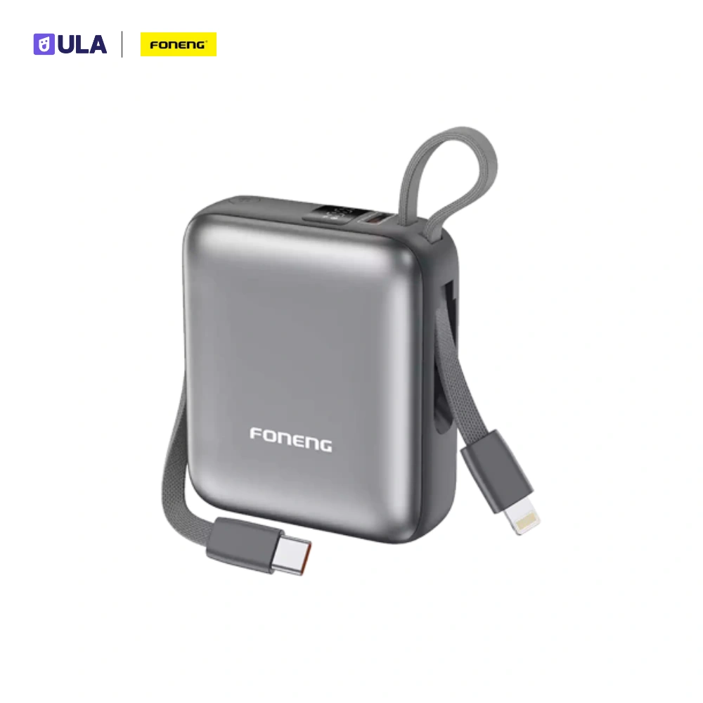 FONENG PX115 10000MAH MINI 22.5W POWER BANK | DARK GRAY