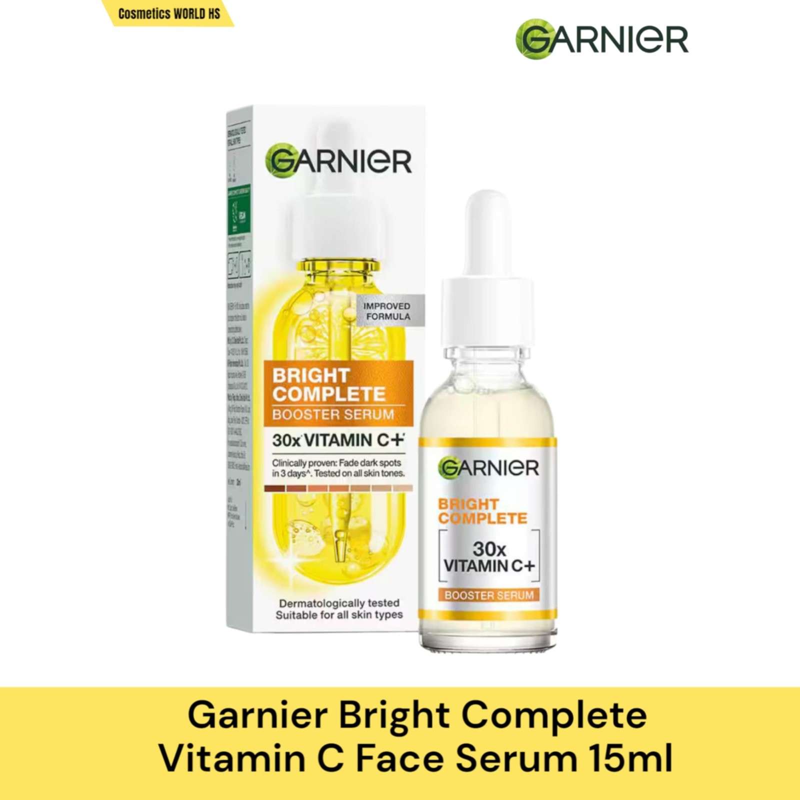 GARNIER LIGHT COMPLETE VITAMIN-C BOOSTER FACE SERUM | 15 ML