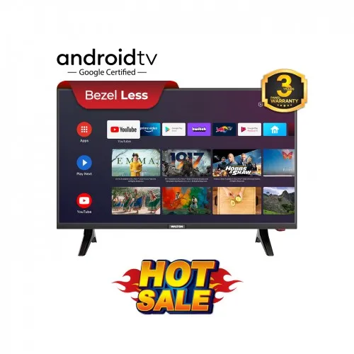 WALTON GOOGLE HD SMART LED TELEVISION | W32D210E11GT | BLACK
