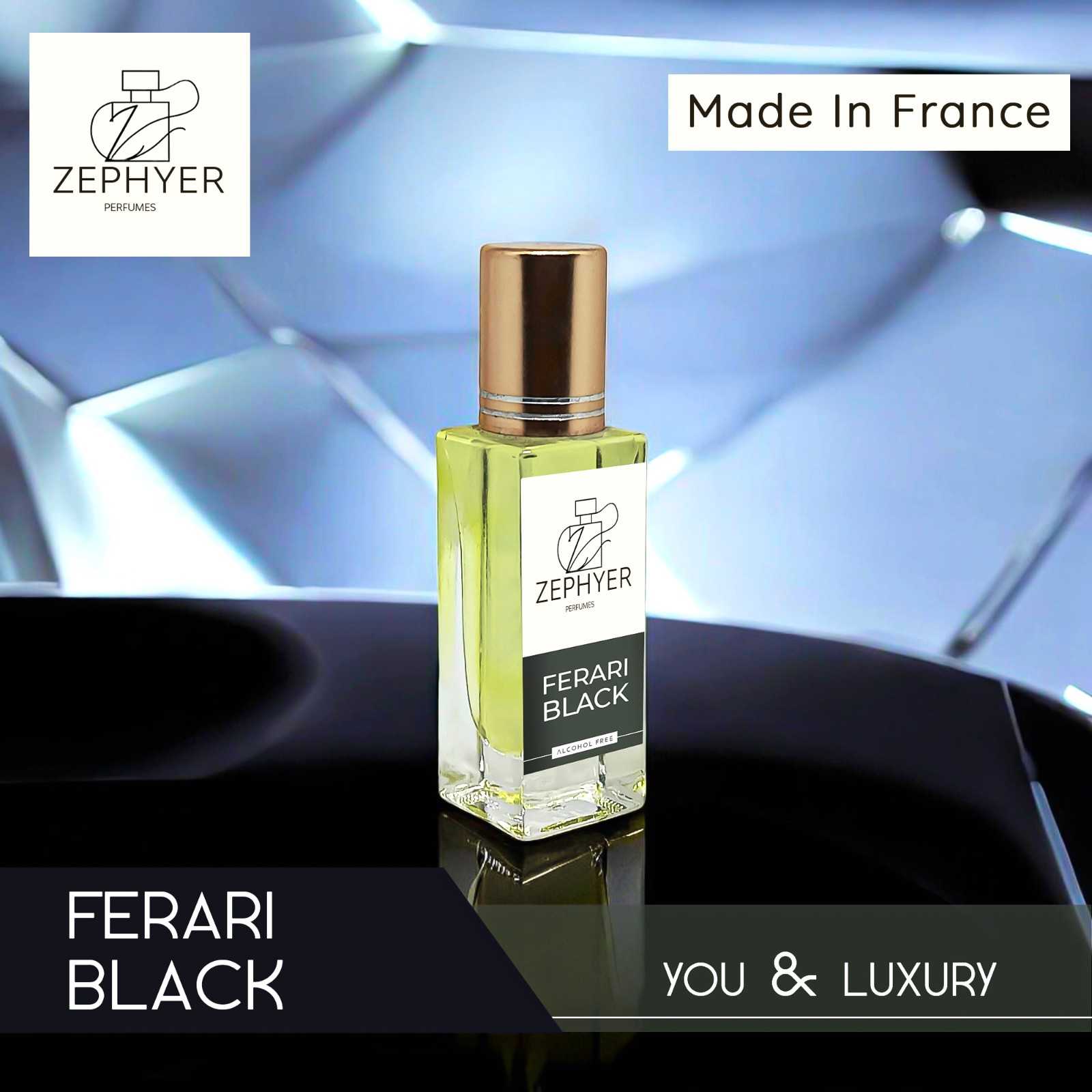 FERARI BLACK ELEGANCE PERFUME OIL BASE ATTAR | 6ML (FRANCE)