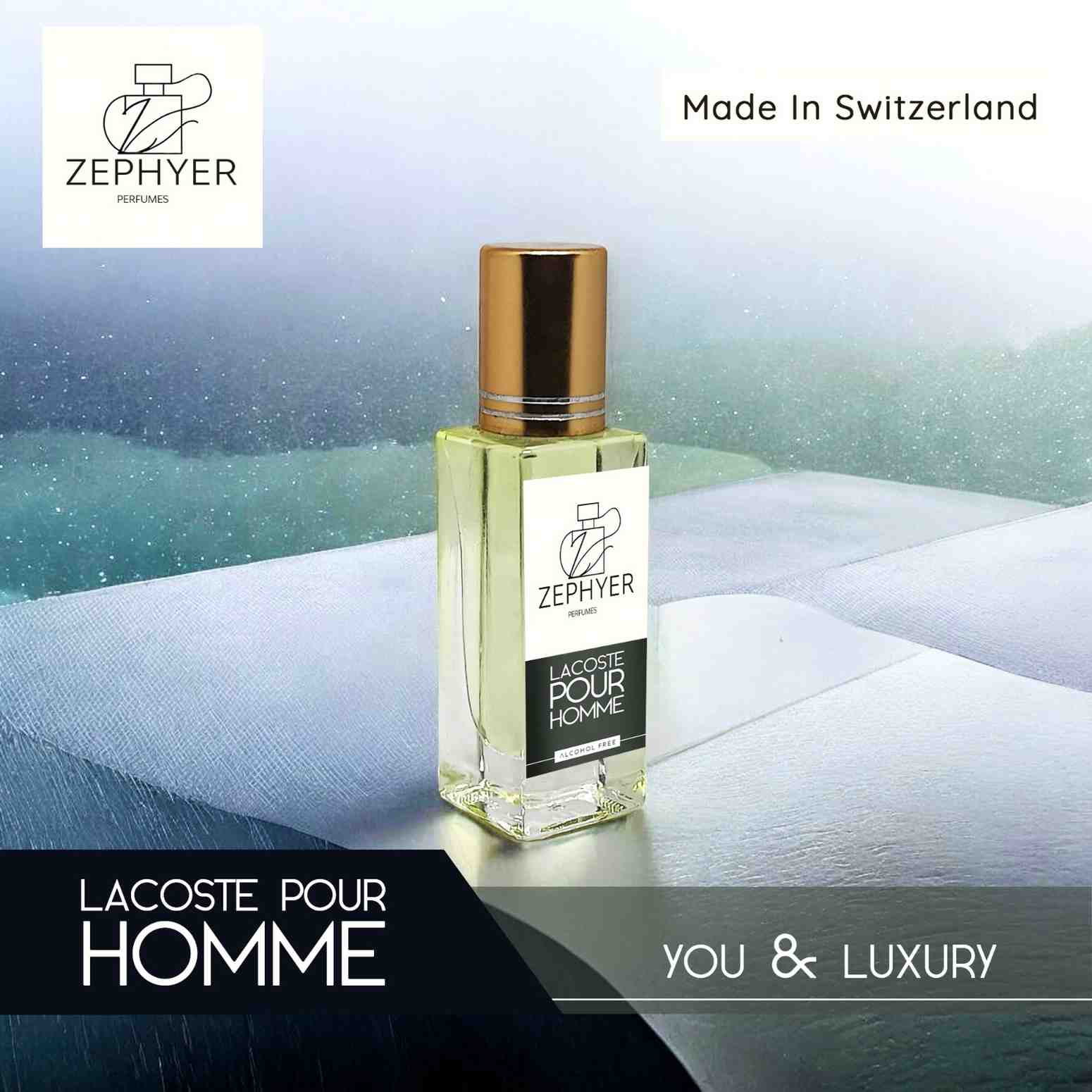 LACOSTE POUR HOMME GENTLEMAN PERFUME OIL BASE ATTAR | 6ML (SWITZERLAND)