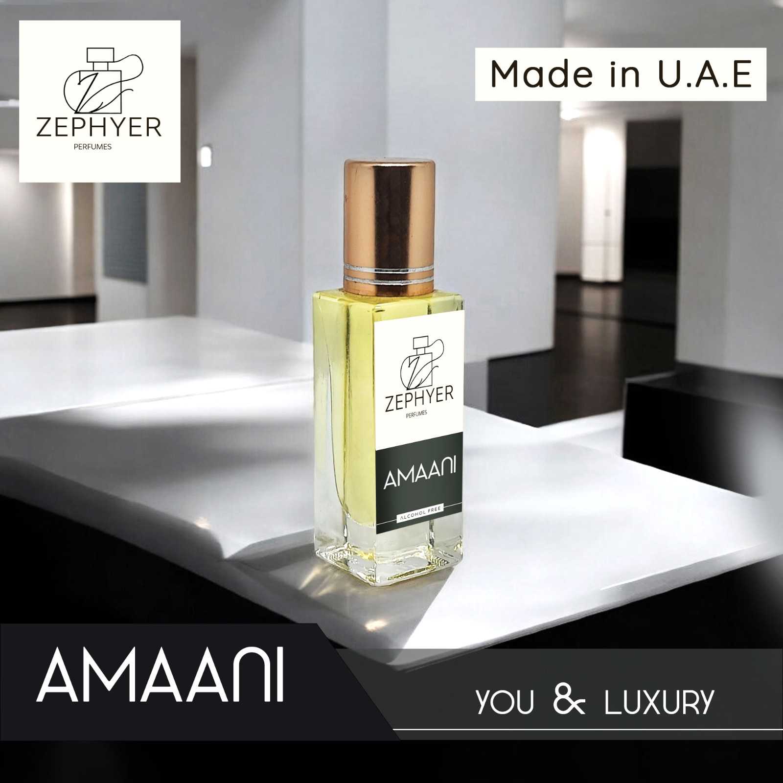 AMAANI WOODY BASE PERFUME OIL BASE ATTAR | 6ML (U.A.E)