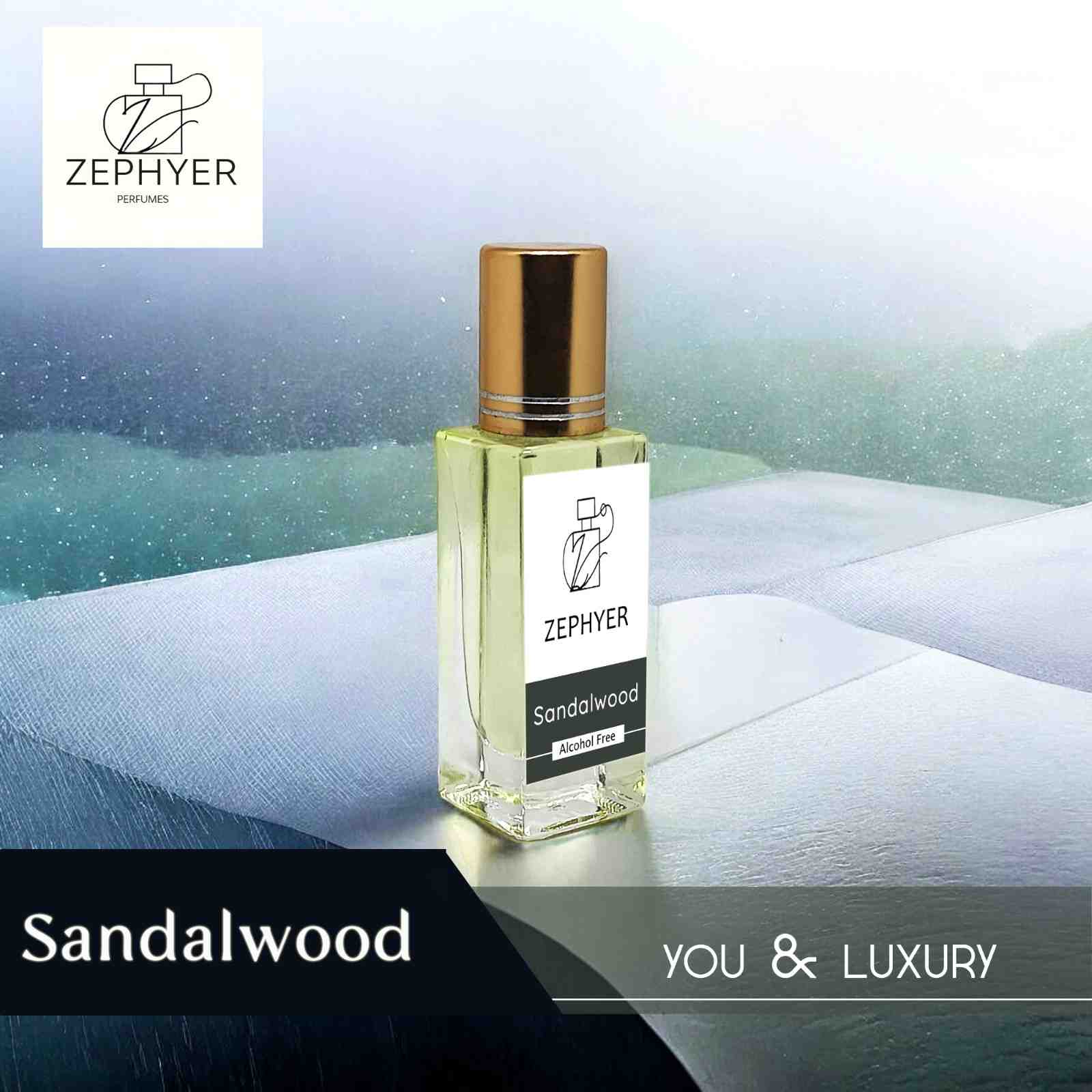 SANDAL WOOD PERFUME OIL BASE ATTAR | 6ML