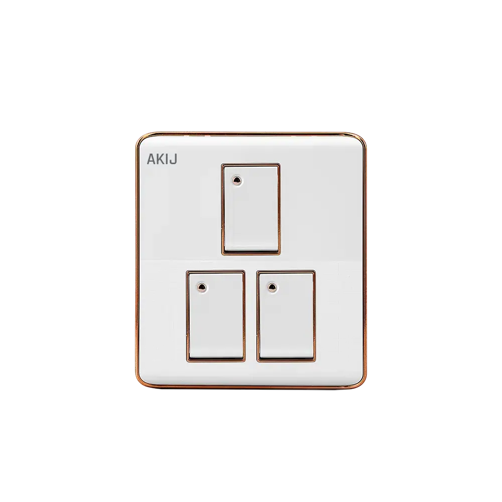 AKIJ DELIGHT 3 GANG 1 WAY SWITCH