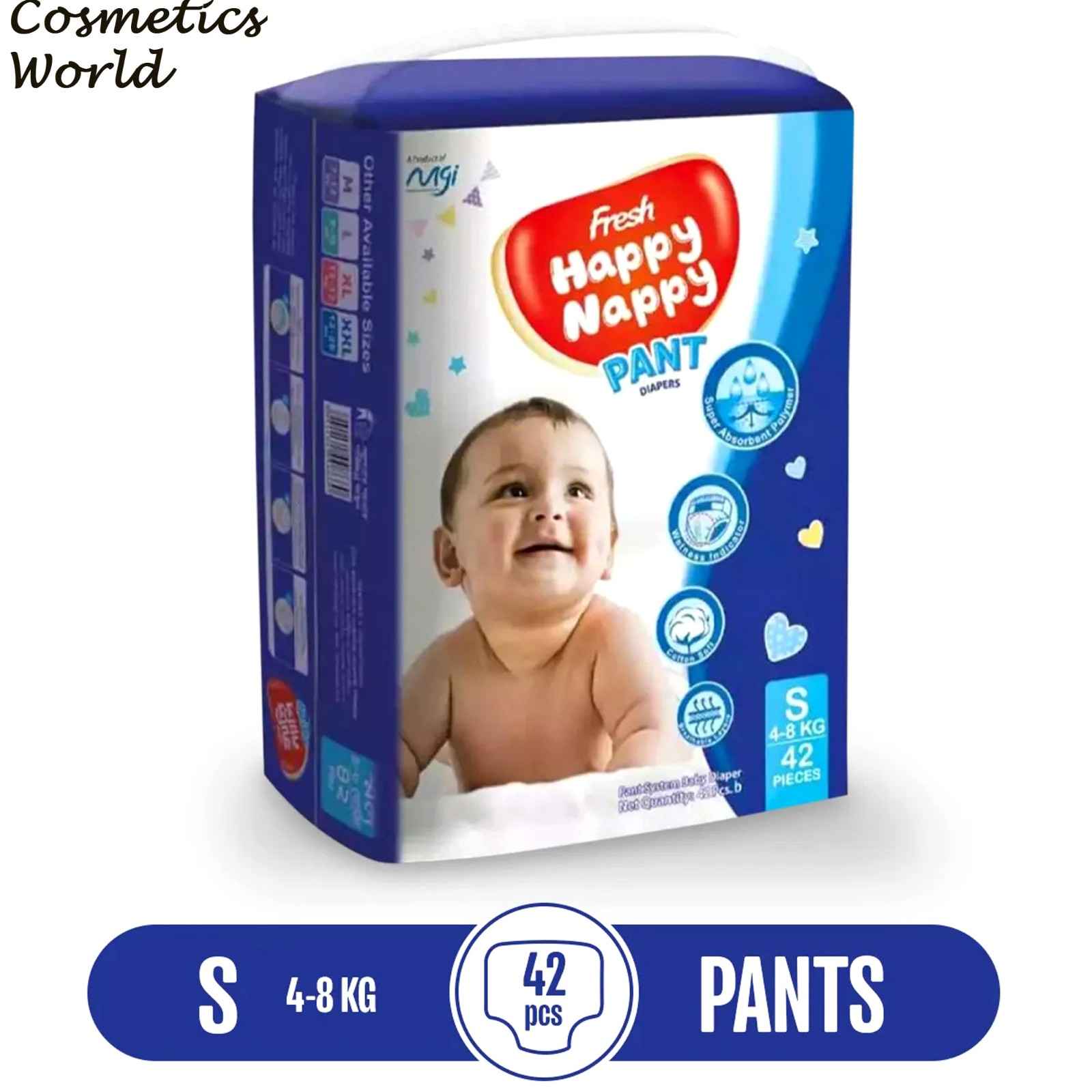 FRESH HAPPY NAPPY PANT DIAPERS S SIZE (4-8KG)