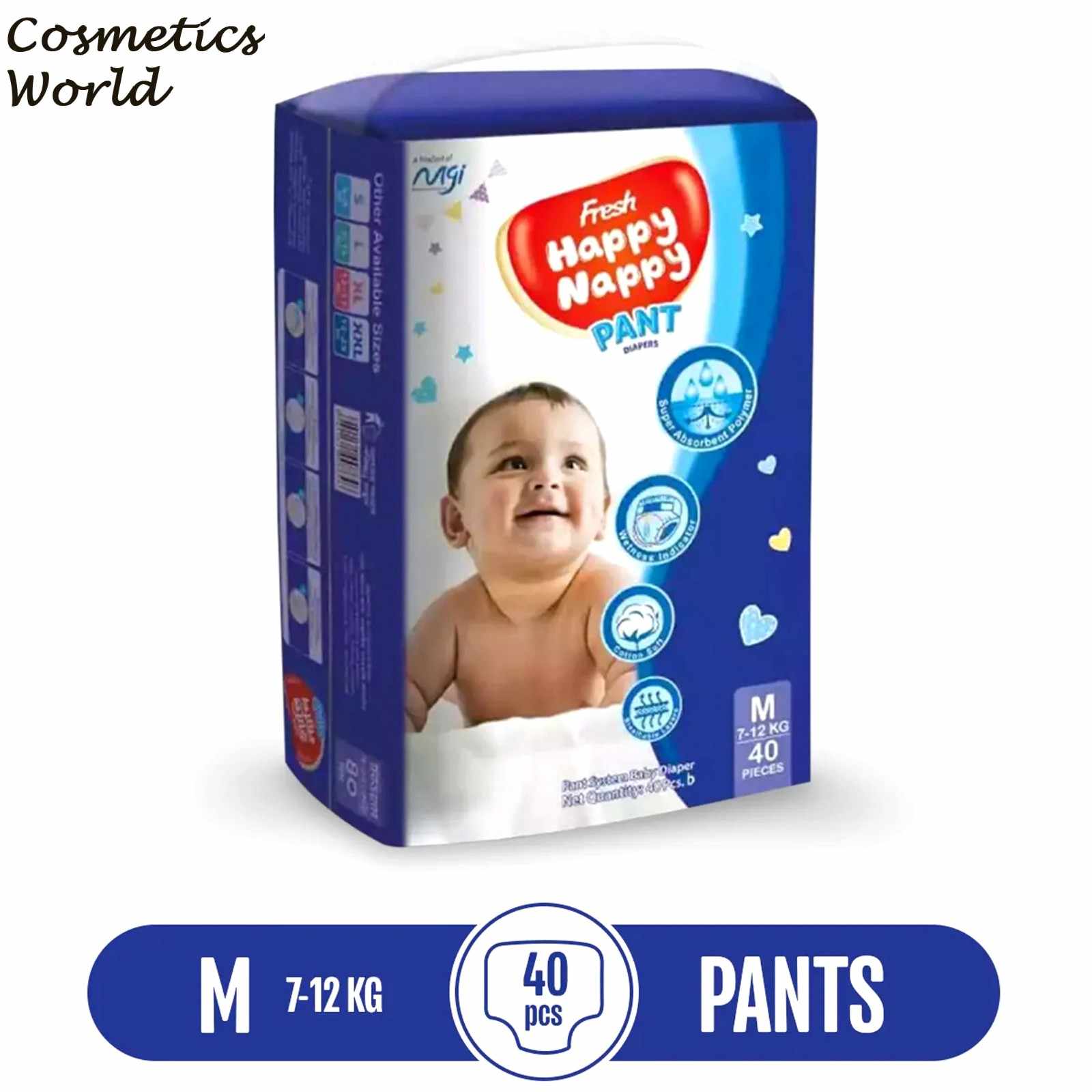 FRESH HAPPY NAPPY PANTS DIAPER M (07-12KG)