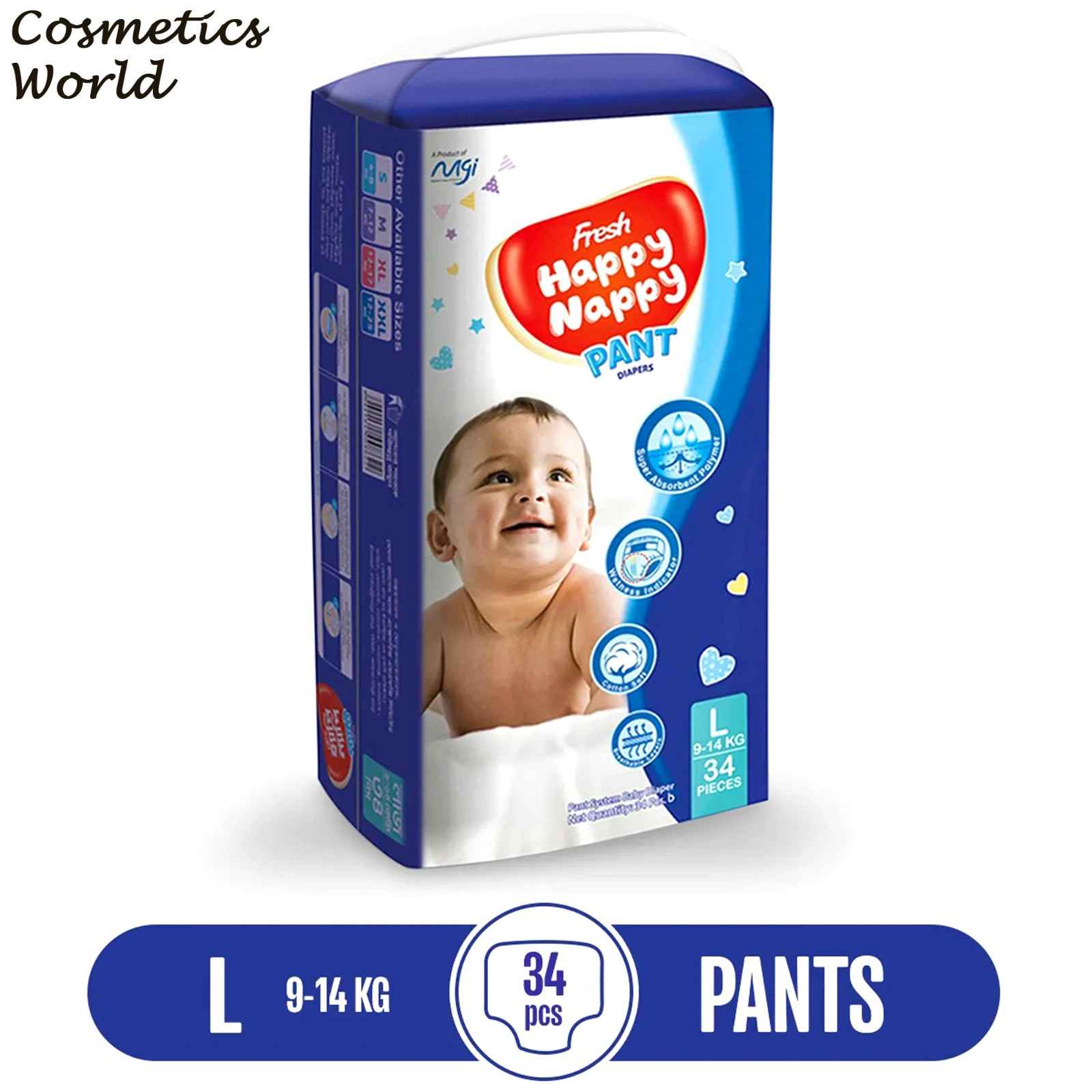 FRESH HAPPY NAPPY PANTS DIAPER L (09-14KG)