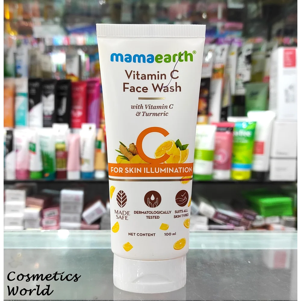MAMAEARTH VITAMIN C OIL FREE FACE WASH | 100ML (INDIA)
