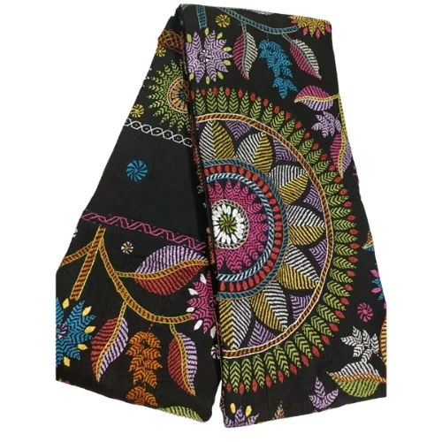 ARONG QUALITY RESHMI SUTAY KAJ KORA JAMALPURER OITIJJOBAHI NOKSHI KANTHA | BLACK