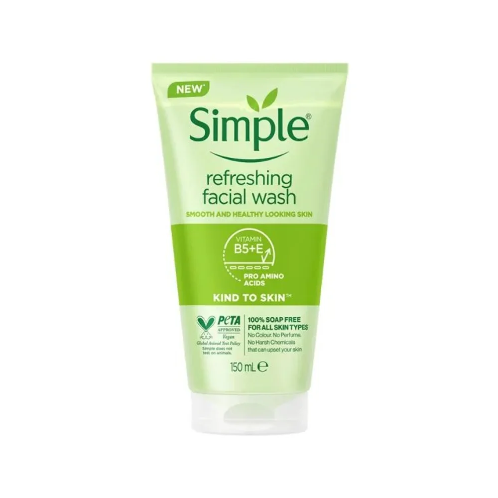 SIMPLE KIND TO SKIN REFRESHING FACIAL GEL WASH | 150ML (UK)