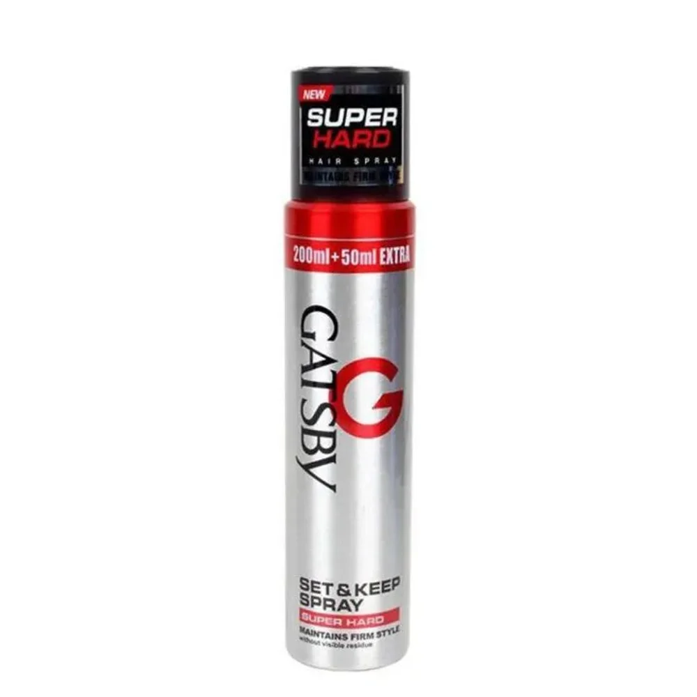 GATSBY SET AND KEEP SPRAY SUPER HARD HAIR SPRAY | 250ML