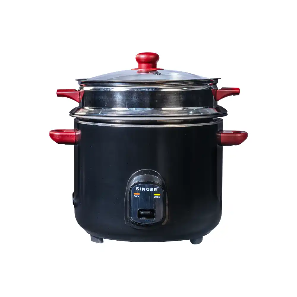SINGER RICE COOKER | 28STEAMCHEF-SSMT-RBK | 2.8 L