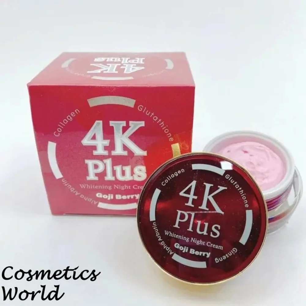 4K PLUS GOJI BERRY 5X WHITENING NIGHT CREAM | 20GM (THAILAND)