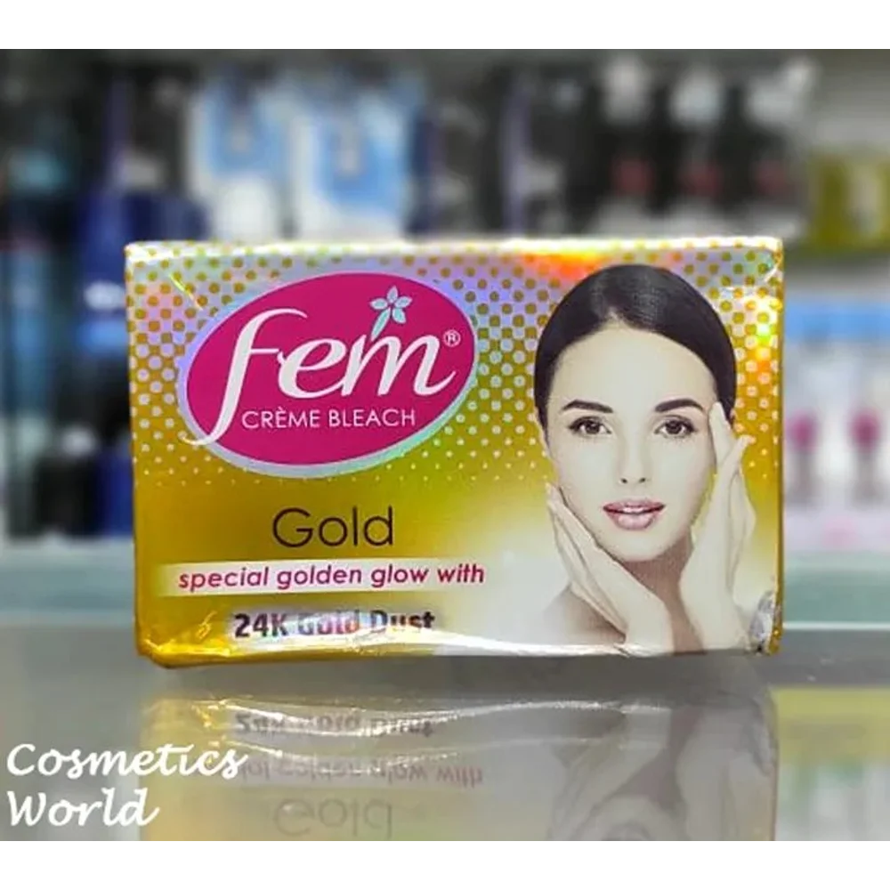 FEM FAIRNESS 24K GOLD CREME BLEACH | 24G (INDIA)
