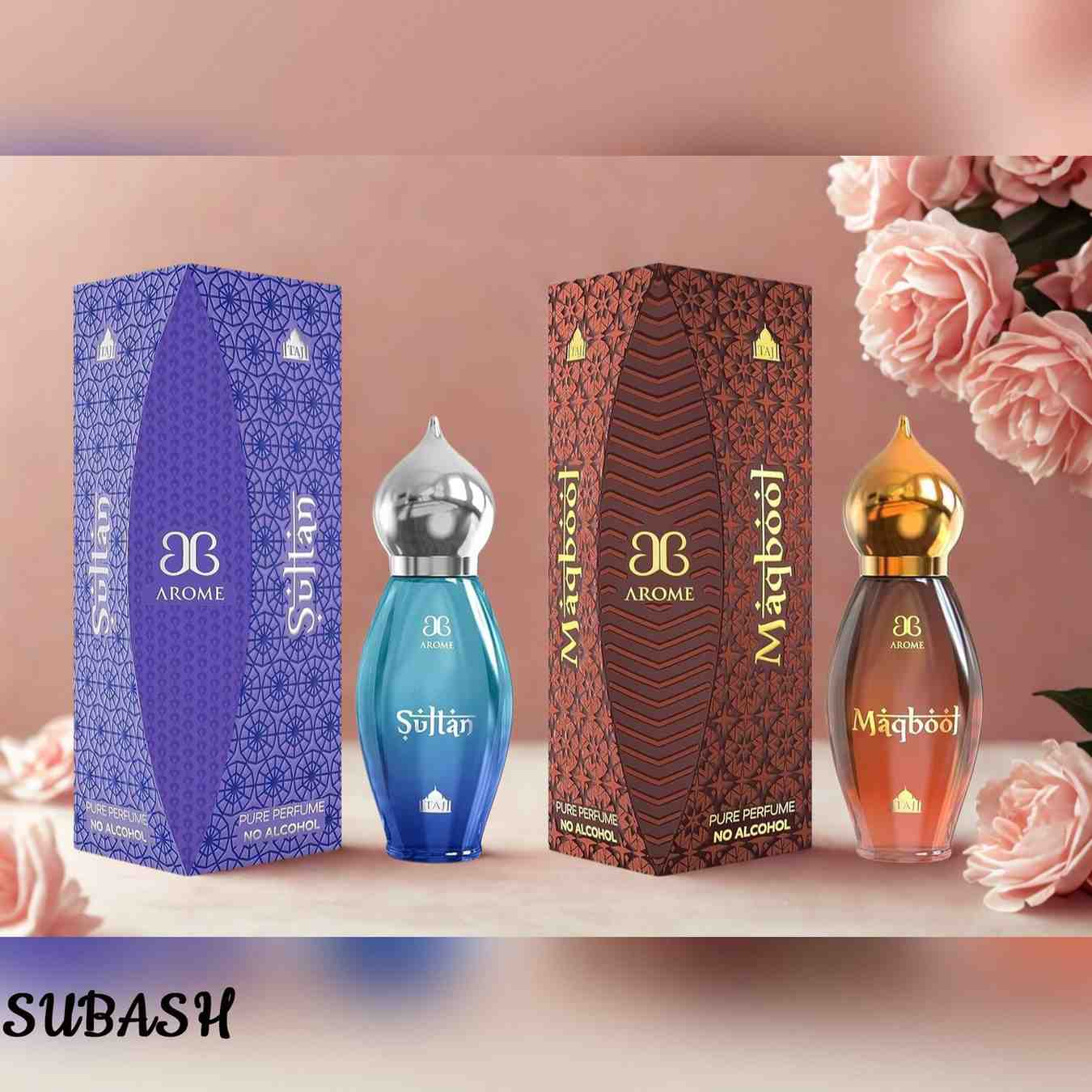 SULTAN AND MAQBOOL PERFUME BASE ATTAR COMBO | 18ML (INDIA)