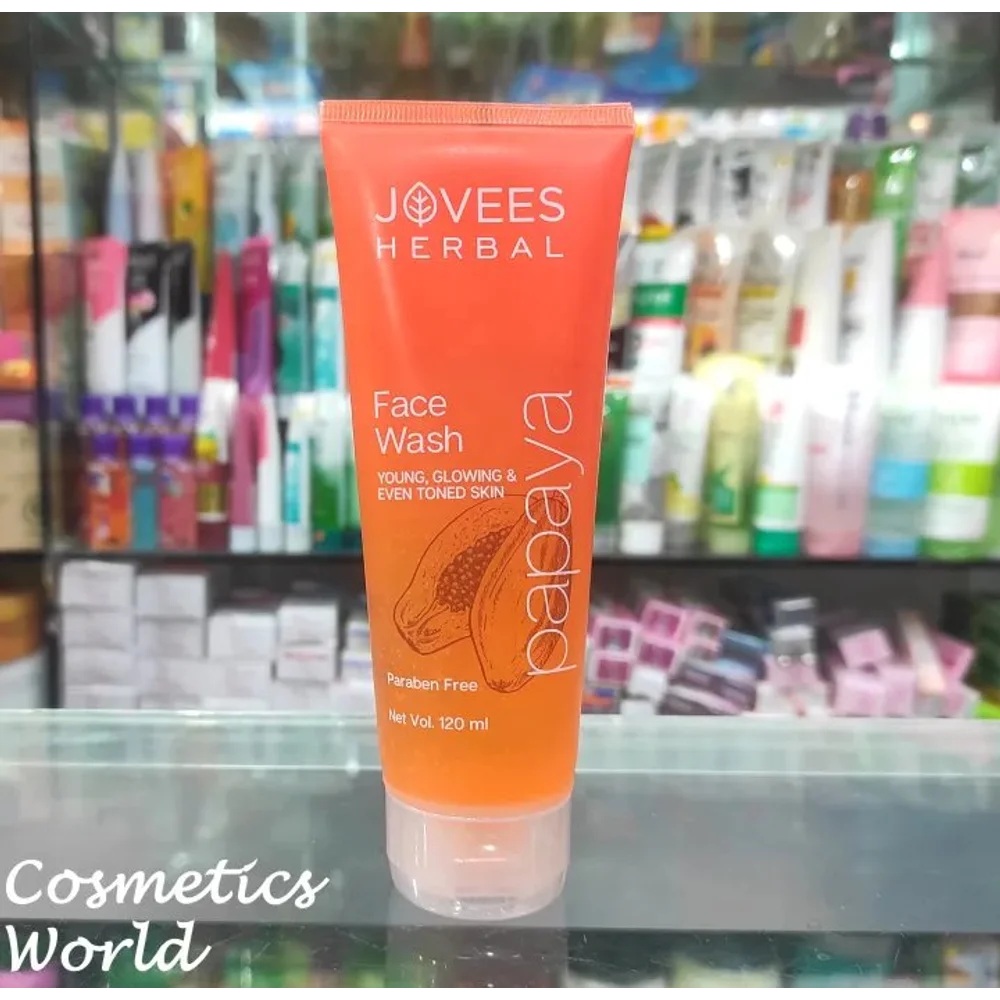 JOVEES HERBAL PAPAYA FACE WASH BRIGHTENS & HYDRATES | 100G (INDIA)