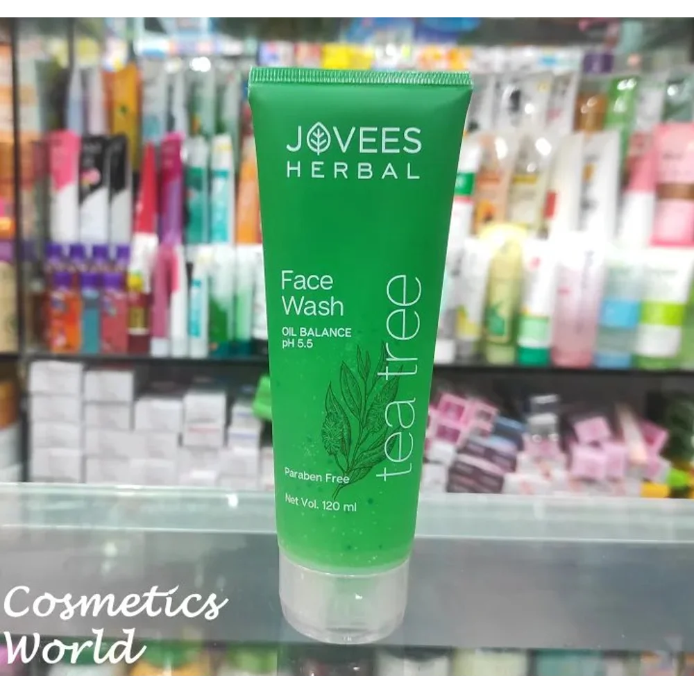 JOVEES HERBAL TEA TREE OIL CONTROL FACE WASH OILY & ACNE PRONE SKIN | 100G (INDIA)