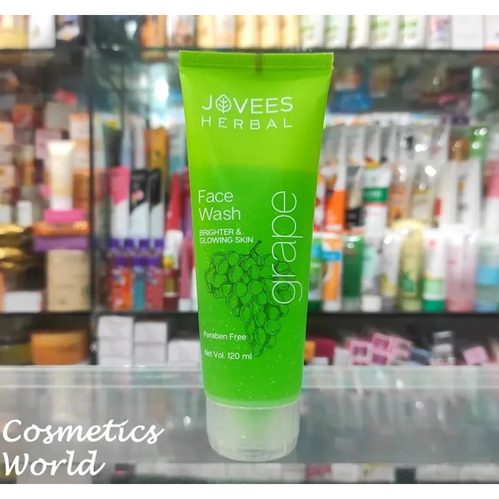 JOVEES HERBAL GRAPE FACE WASH WITH GRAPE SEED & ORANGE PEEL EXTRACTS | 100G (INDIA)