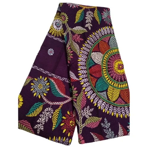 ARONG QUALITY RESHMI SUTAY KAJ KORA JAMALPURER OITIJJOBAHI NOKSHI KANTHA | PURPLE