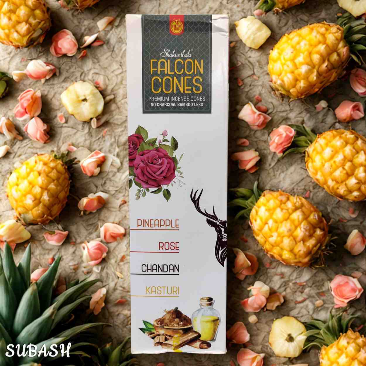 SHAKUNTHALA FALCON CONES MIXED FLAVOR NCENSE CONES | 12 PCS (INDIA)