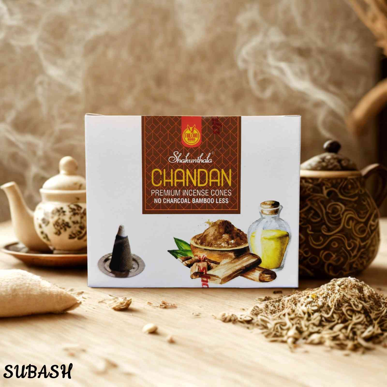 INCENSE CONES CHANDAN FLAVOR | 1 PCS (INDIA)