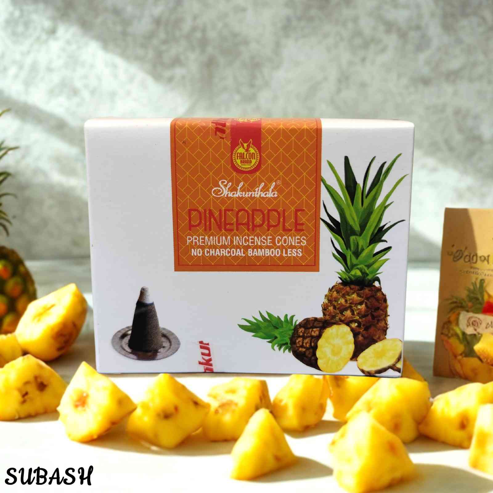 INCENSE CONES  PINEAPPLE FLAVOR - 1 PCS (INDIA)
