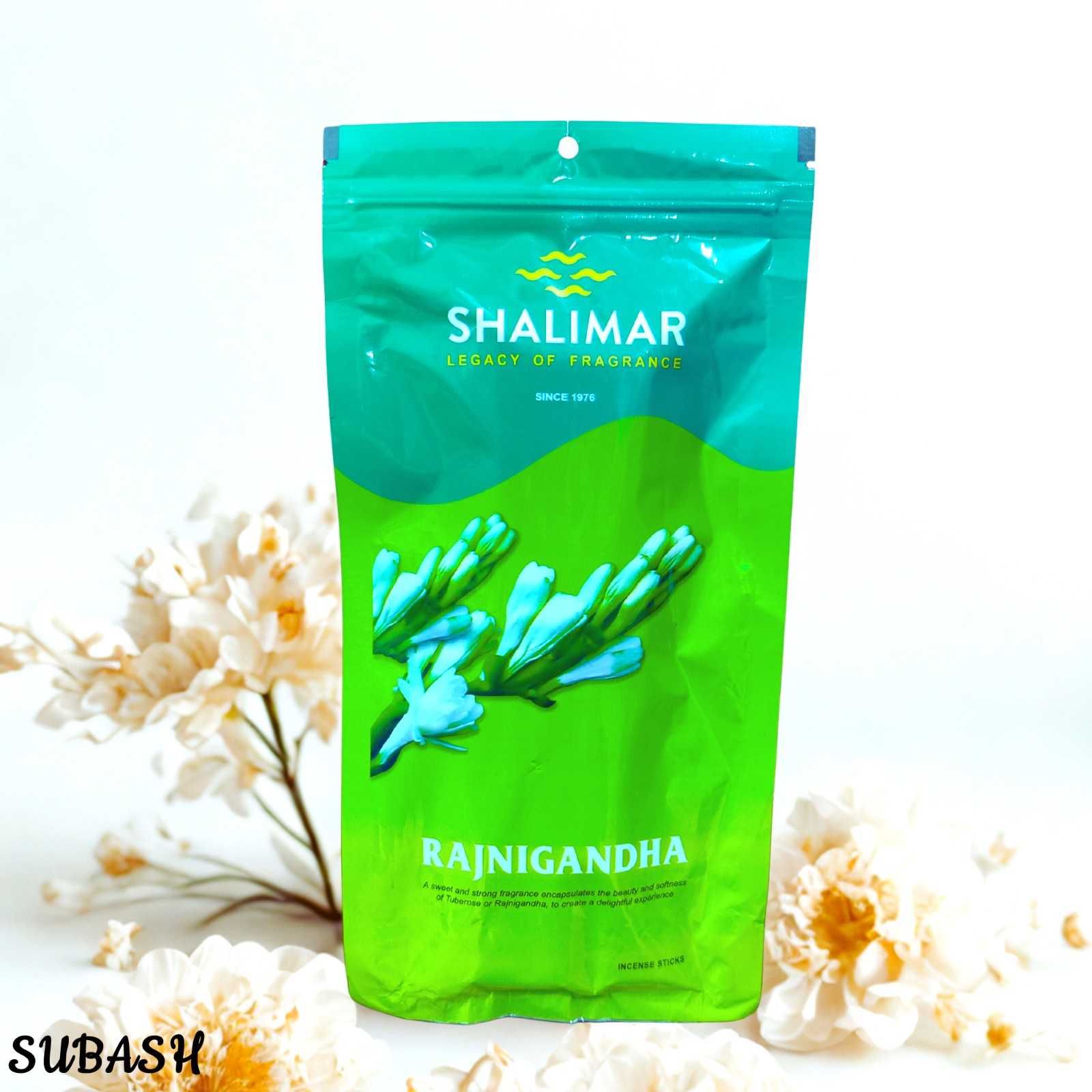 SHALIMAR RAJNIGANDHA INCENSE STICKS FRAGRANCE AGARBATTI | 150G (INDIA)