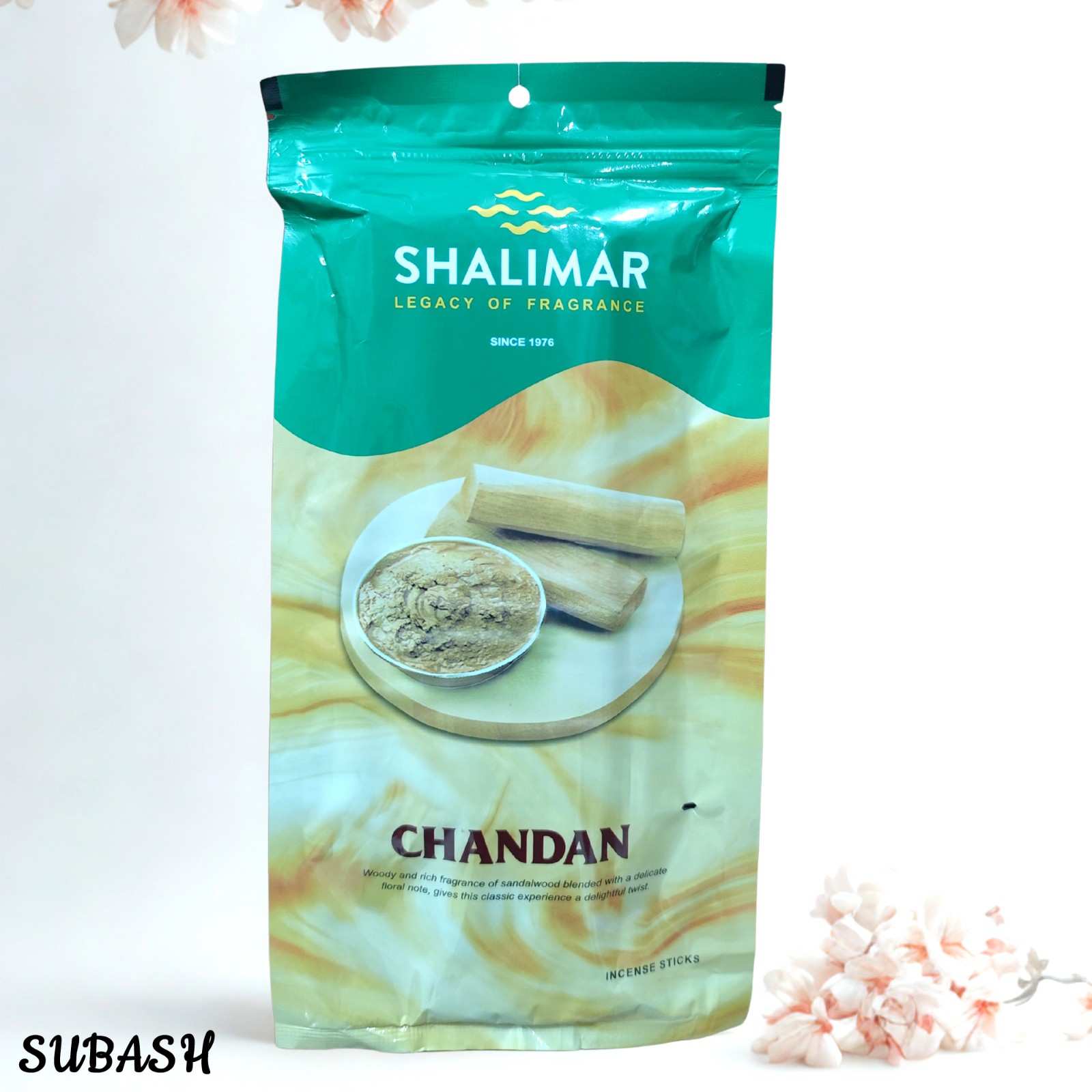 SHALIMAR CHANDAN INCENSE STICKS FRAGRANCE AGARBATTI | 150G (INDIA)