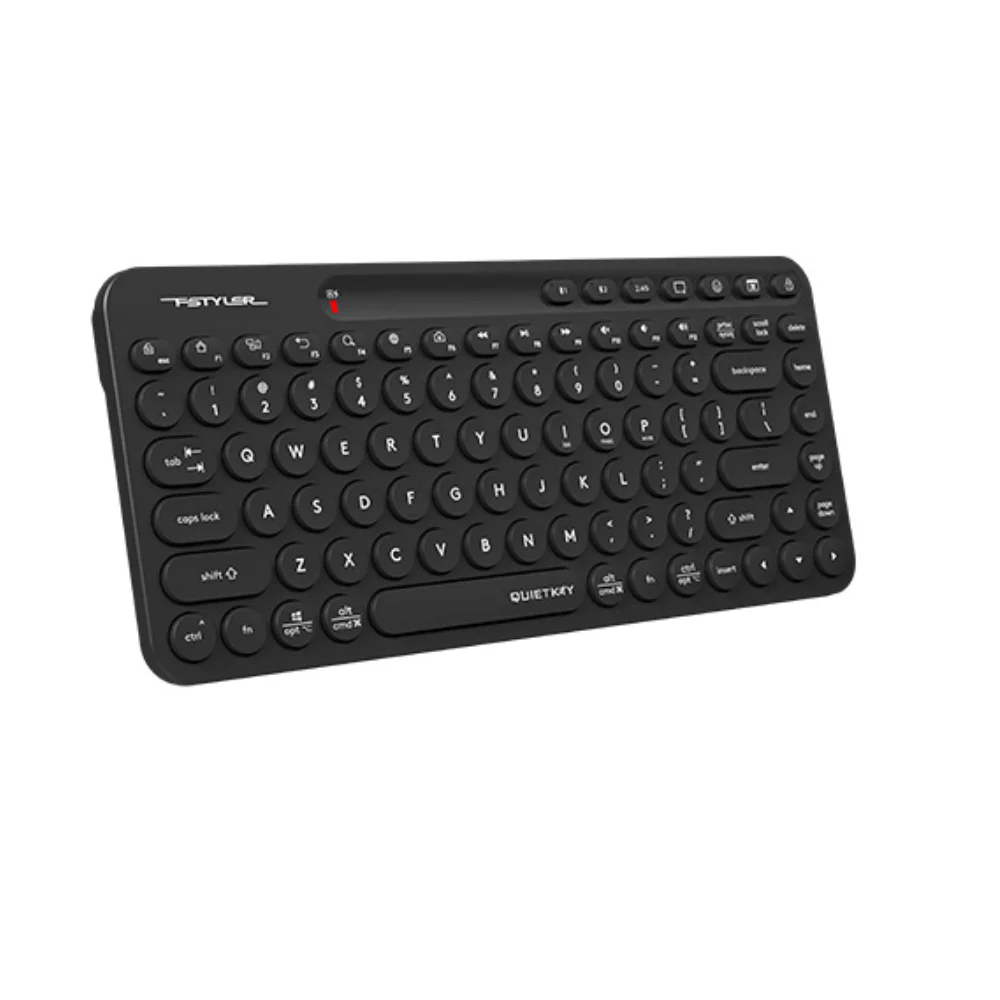 A4 TECH FBK36C AS FSTYLER QULET KEY MULTIMODE MINI RECHARGEABLE WIRELESS KEYBOARD | BLACK