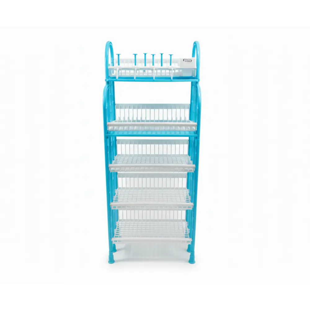 AKIJ PLASTIC KITCHEN 5 STEP RACK | BLUE