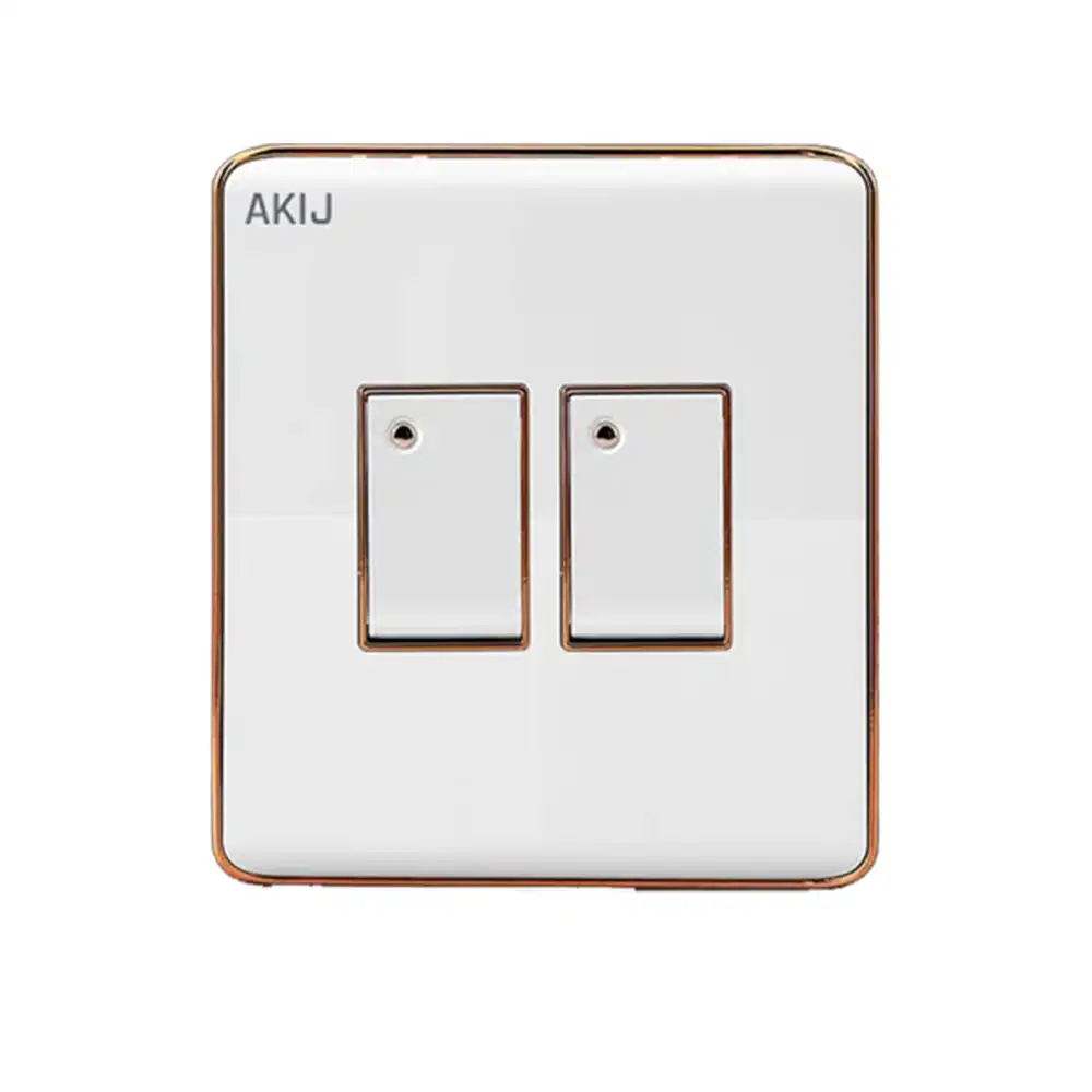 AKIJ DELIGHT 2 GANG 1 WAY SWITCH