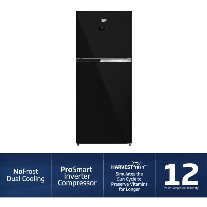 BEKO NO FROST REFRIGERATOR | 340 LTR | B5RCNS34HUG | BLACK