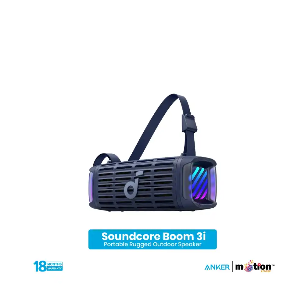 ANKER SOUNDCORE BOOM 3i 50W PORTABLE BLUETOOTH SPEAKER BLUE