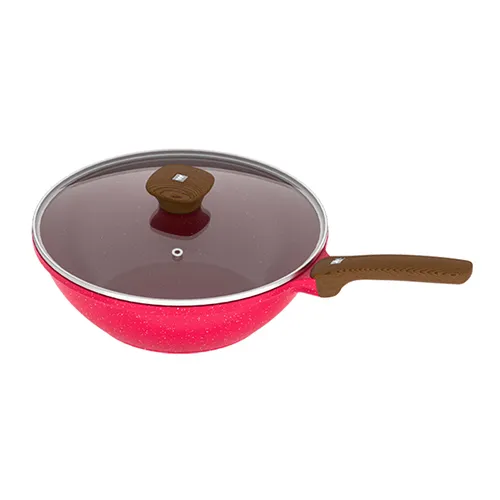 WALTON CERAMIC COATED DIE CAST DEEP WOK PAN 28CM (INDUCTION) WCW-DWPCI28