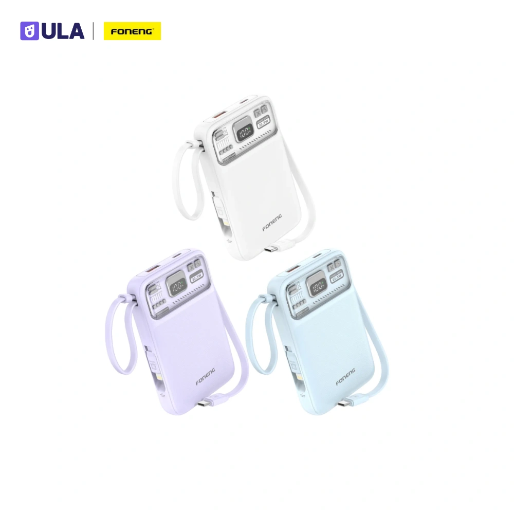 FONENG PX112 10000MAH MINI 22.5W MAGNETIC WIRELESS POWER BANK | WHITE