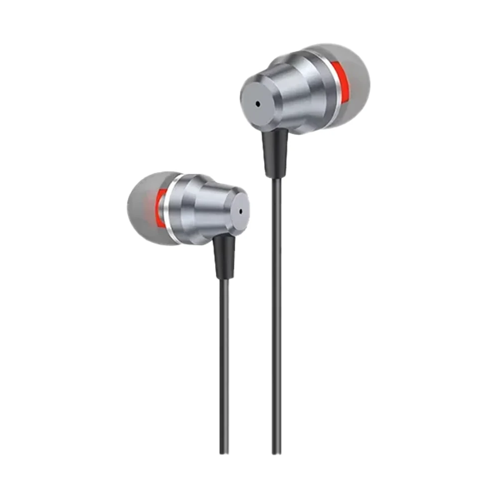 FONENG T52 IN-EAR METAL WIRED 3.5MM EARPHONE WITH MIC | GREY