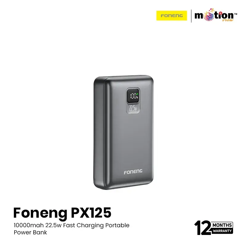 FONENG 10000MAH 22.5W FAST CHARGING PORTABLE POWER BANK | PX125