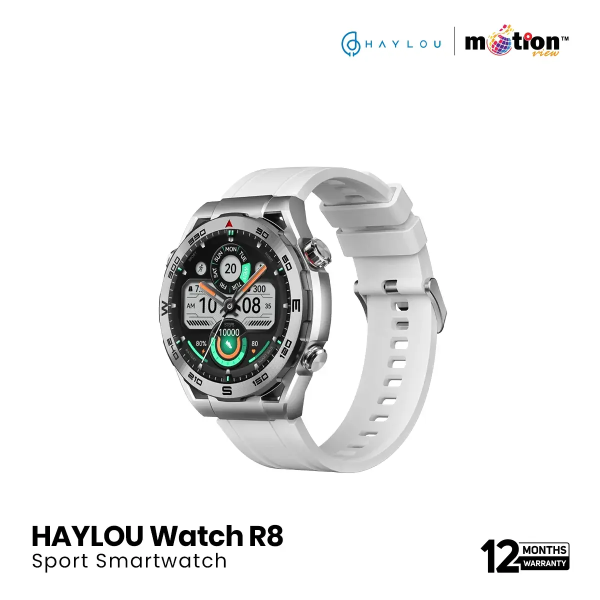 HAYLOU R8 1.43INCH AMOLED BLUETOOTH CALLING SMART WATCH | SILVER