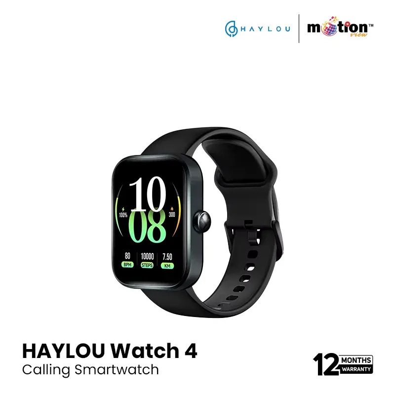 HAYLOU WATCH 4 1.78" TFT HD DISPLAY & GPS WITH BT CALLING SMART WATCH