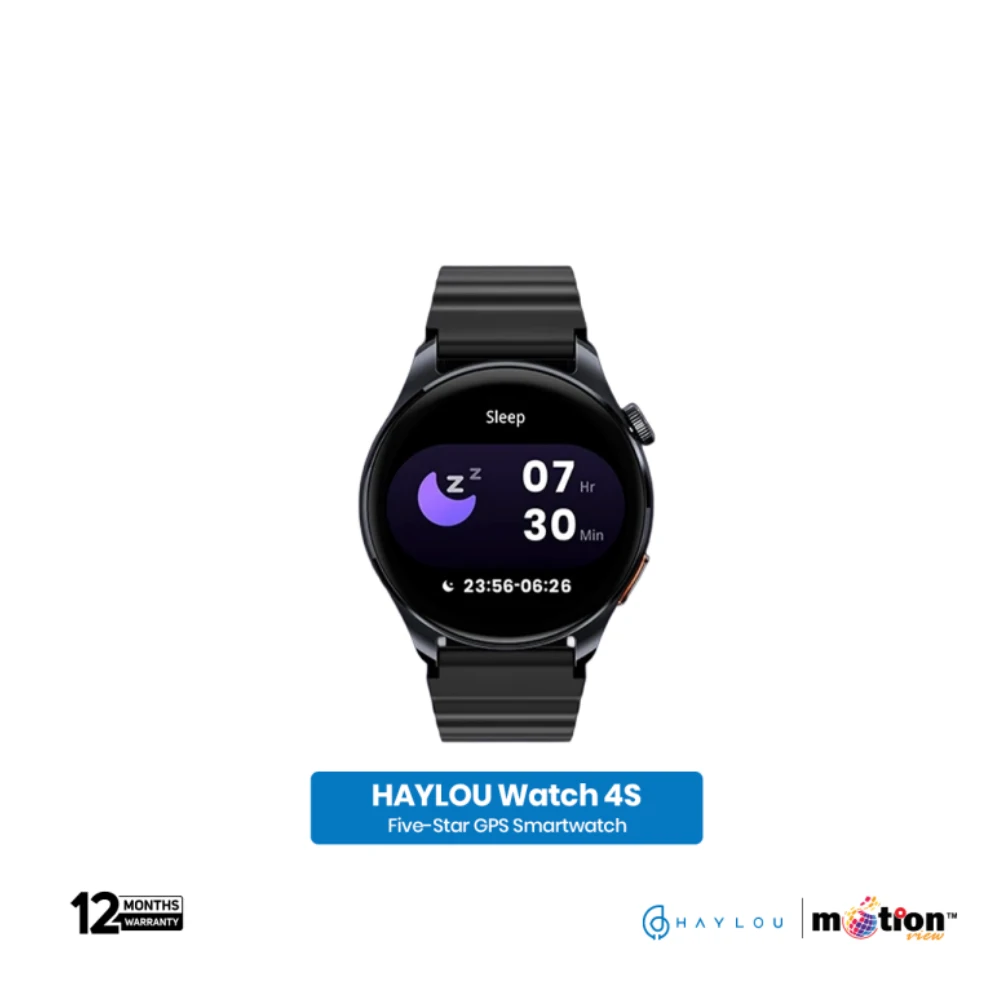 HAYLOU 4S 1.43" AMOLED DISPLAY WITH 1ATM WATERPROOF BT CALLING SMART WATCH