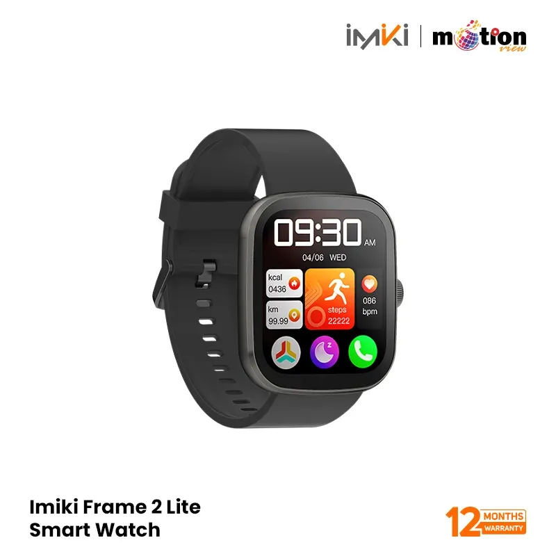 IMIKI FRAME 2 LITE 2.5D ULTRA-THIN SCREEN BT CALLING SMART WATCH