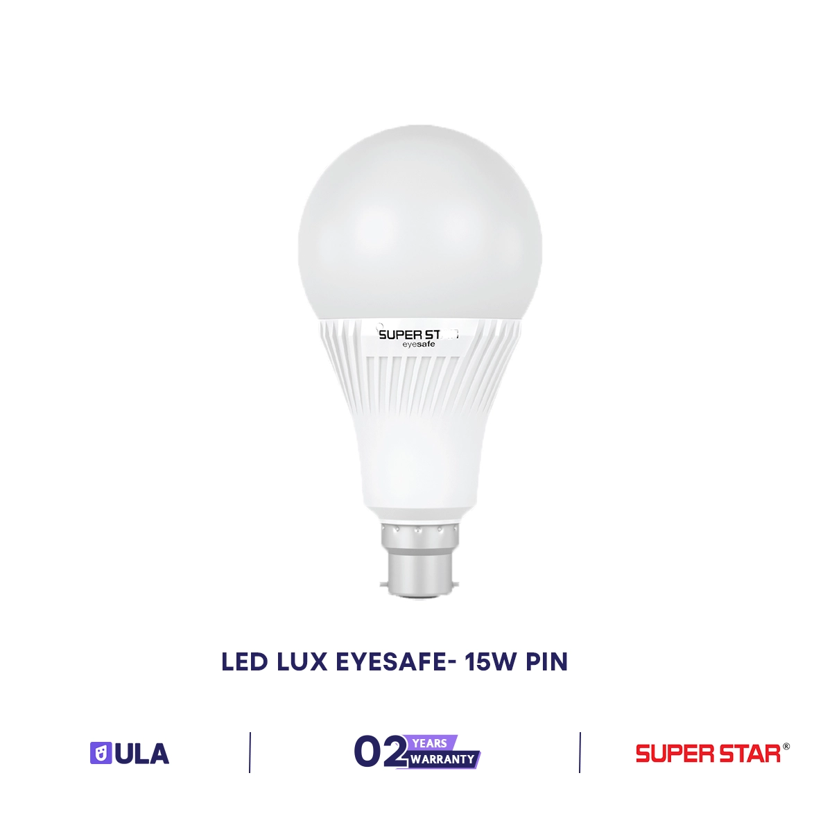 SUPER STAR AC LED 15W DAYLIGHT BULB LEDLUX EYE SAFE