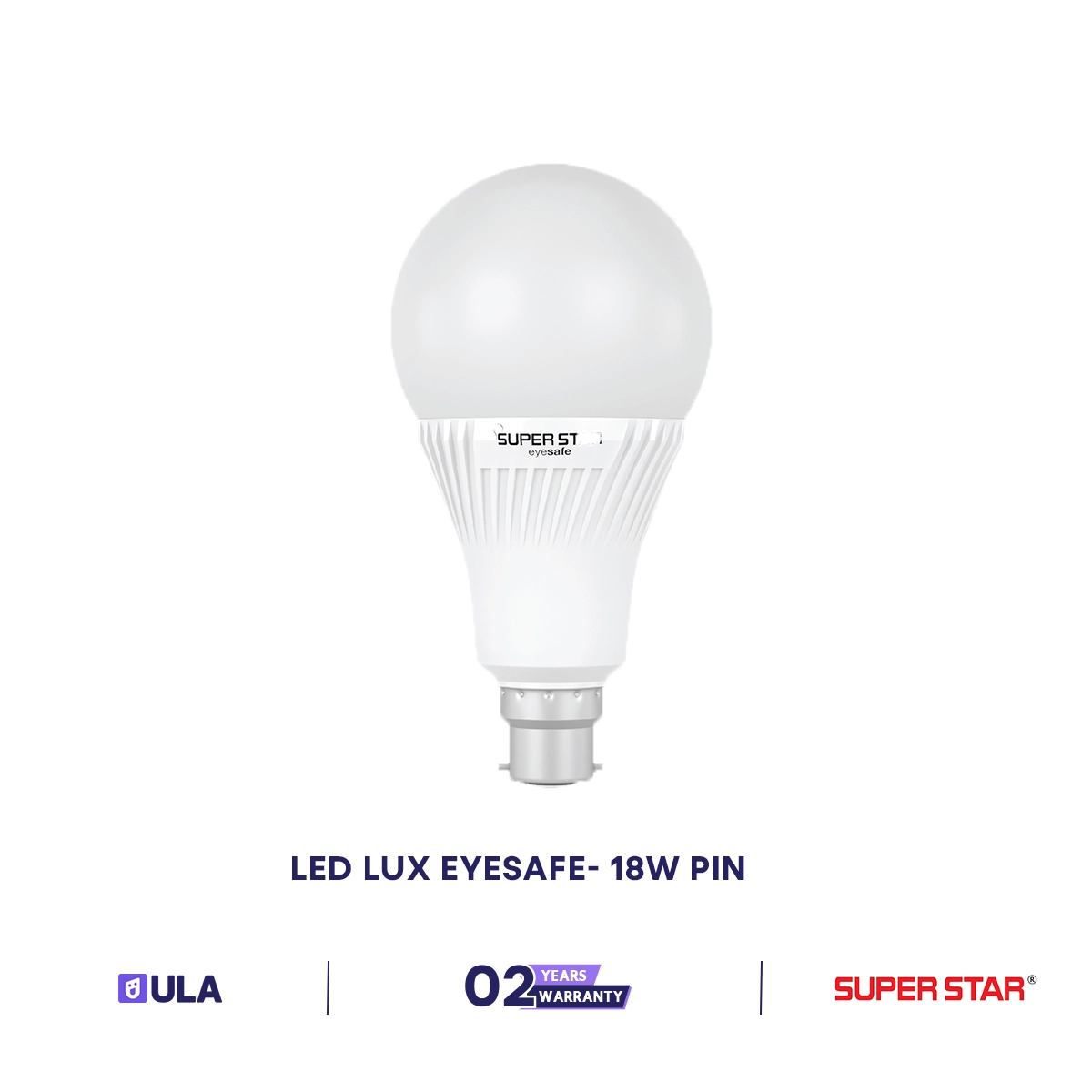SUPER STAR AC LED 18W DAYLIGHT BULB LEDLUX EYE SAFE
