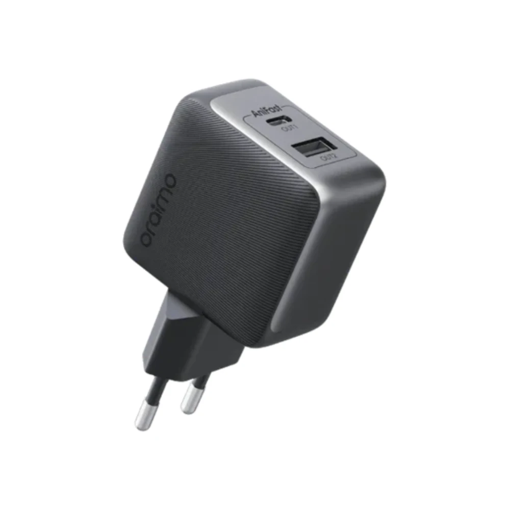 ORAIMO POWERGAN 33W FAST CHARGER PRO DUAL OUTPUT WITH TYPE-C CABLE (OCW-7331E-C54) | BLACK