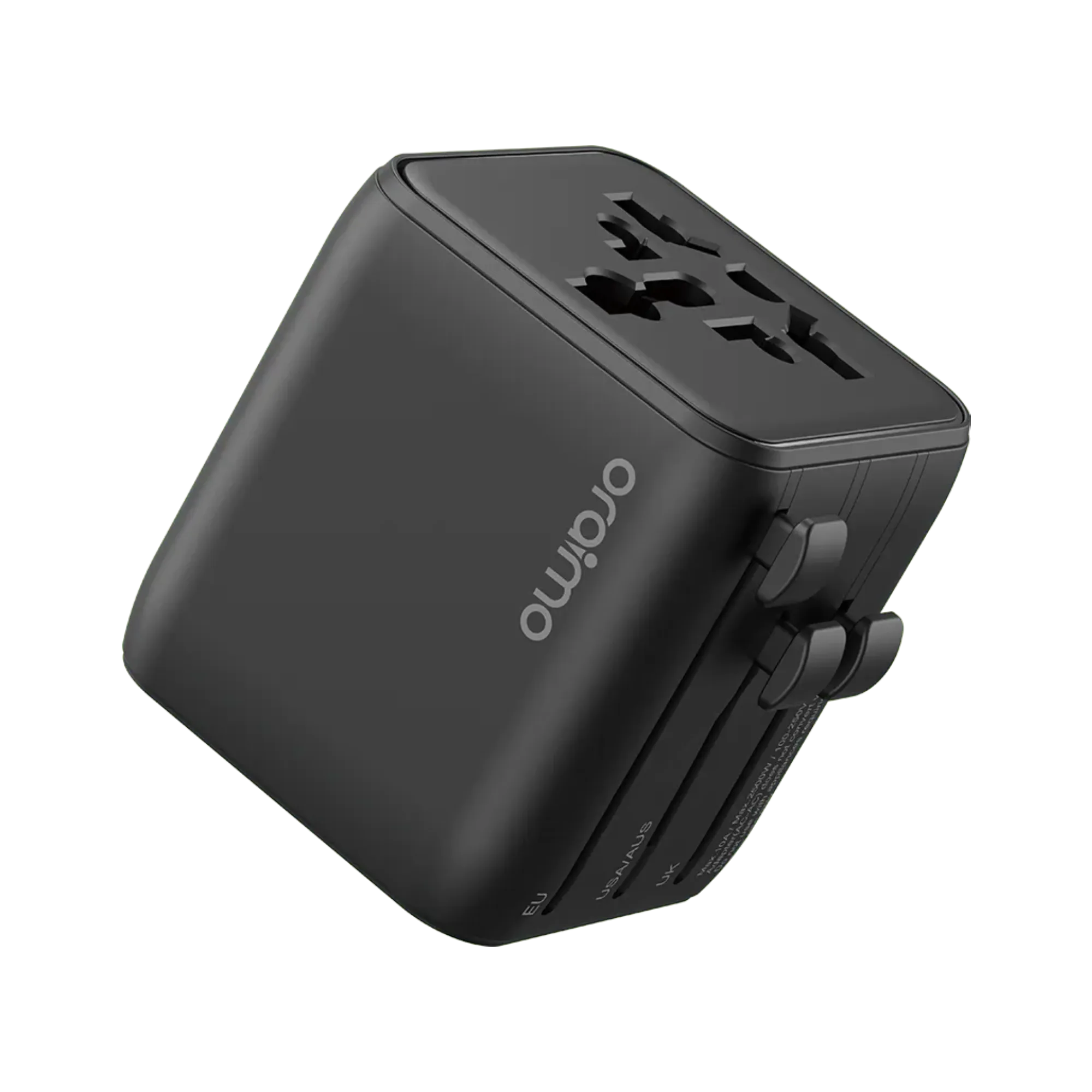 ORAIMO UNIVERSAL SAFETY CHARGING TRAVEL  ADAPTER (OCW-T01) | BLACK