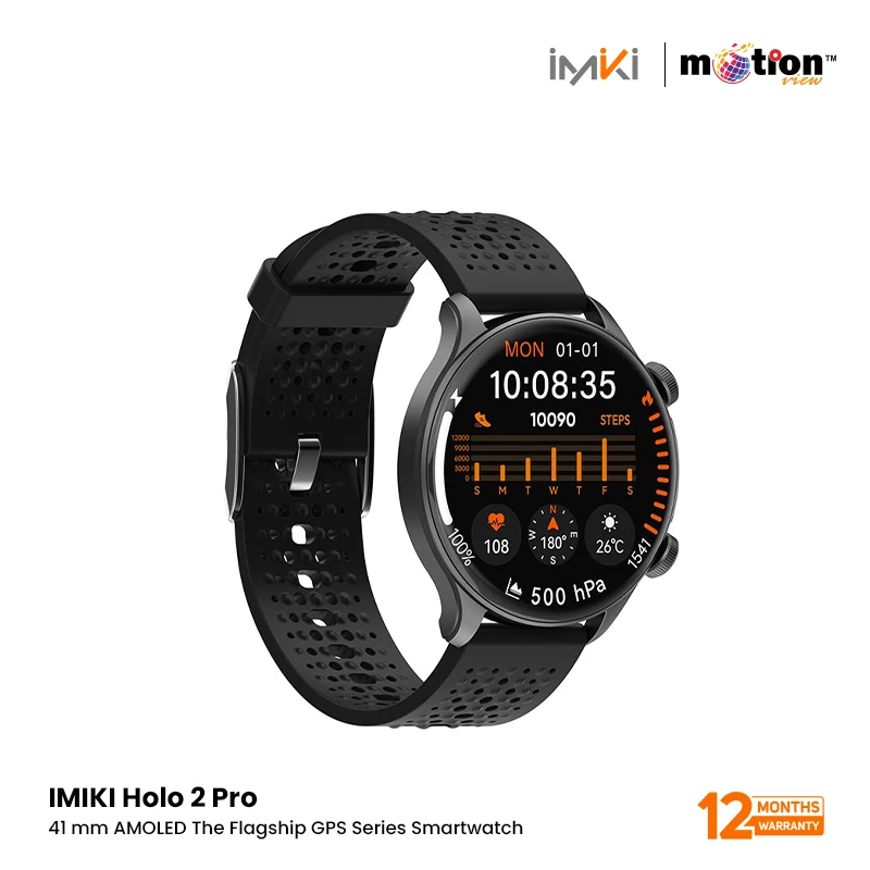 IMIKI HOLO 2 PRO 1.60" AMOLED WITH 5ATM WATERPROOF GPS SMART WATCH