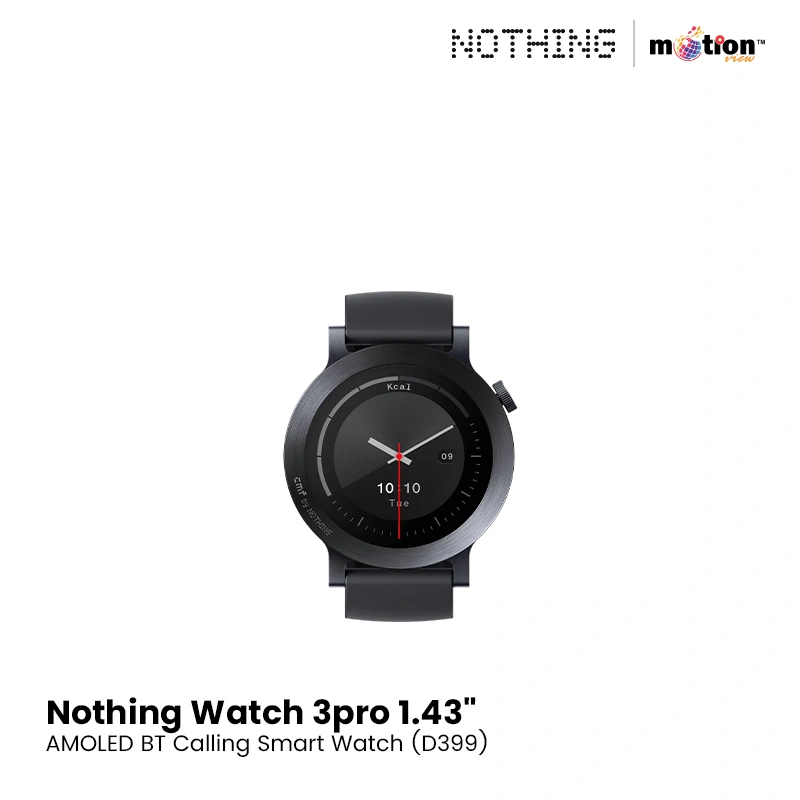 NOTHING WATCH 3PRO 1.43" AMOLED BT CALLING SMART WATCH (D399) | DARK GREY